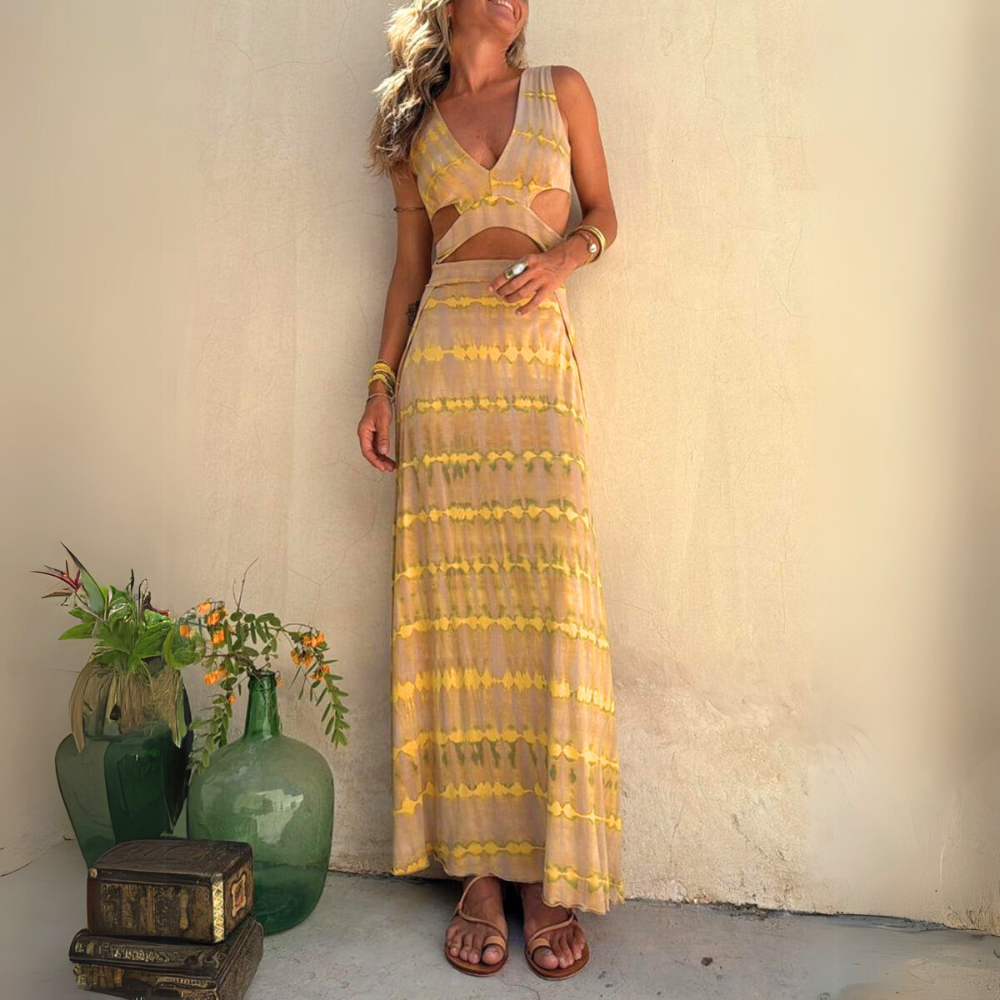 chic-cut-out-maxi-dress-yellow-for-women